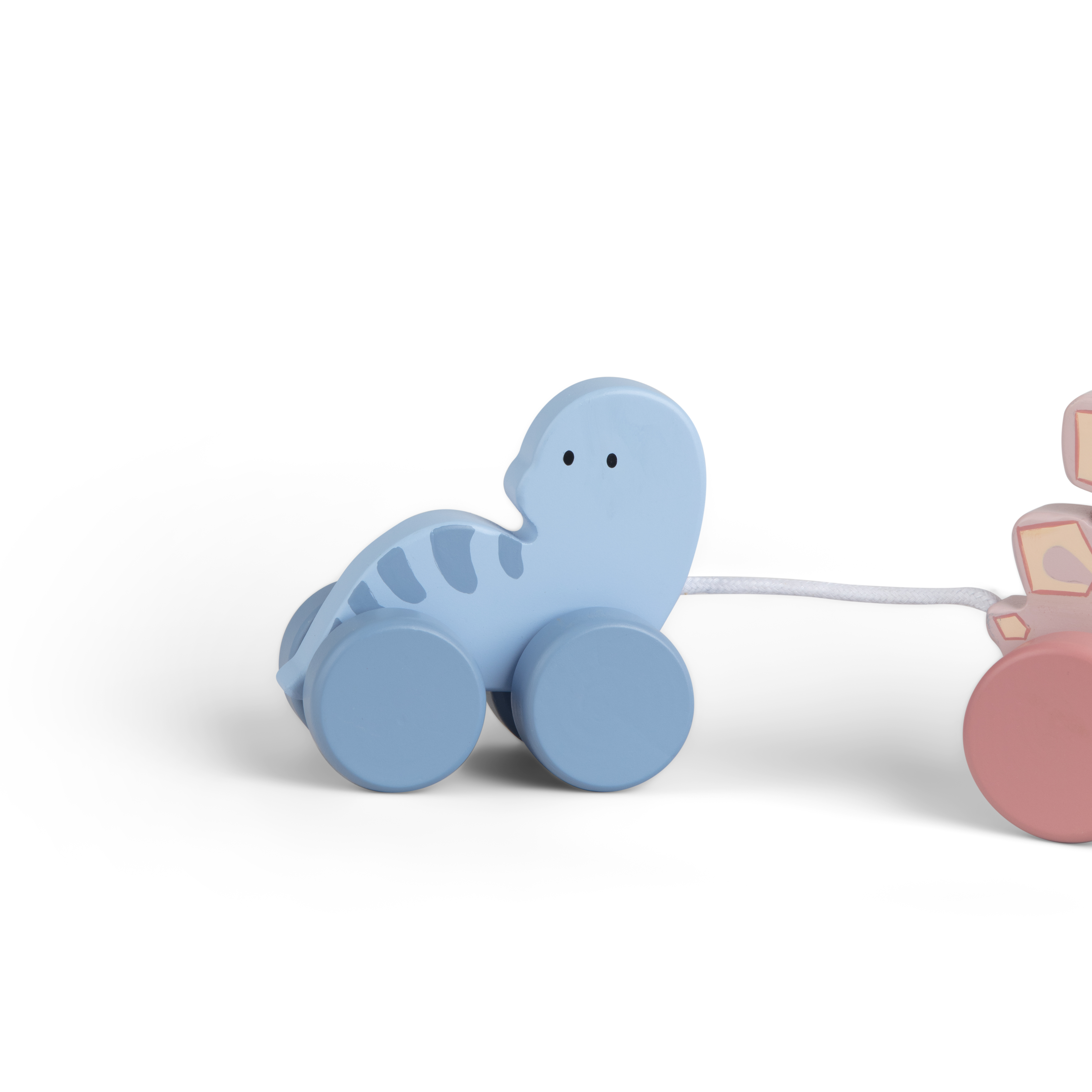 Trekkleke dinosaur, pinkblue