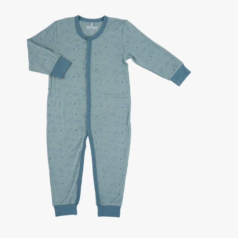 Bambus heldress Blå - undefined - 1