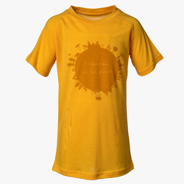 Earth Tee Kids t-skjorte, saffron Gul - undefined - 1