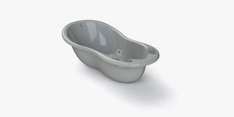 Badebalje stor Grå - undefined - 1