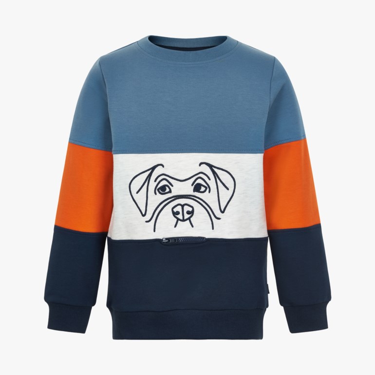 Genser med striper. Blå - undefined - 1