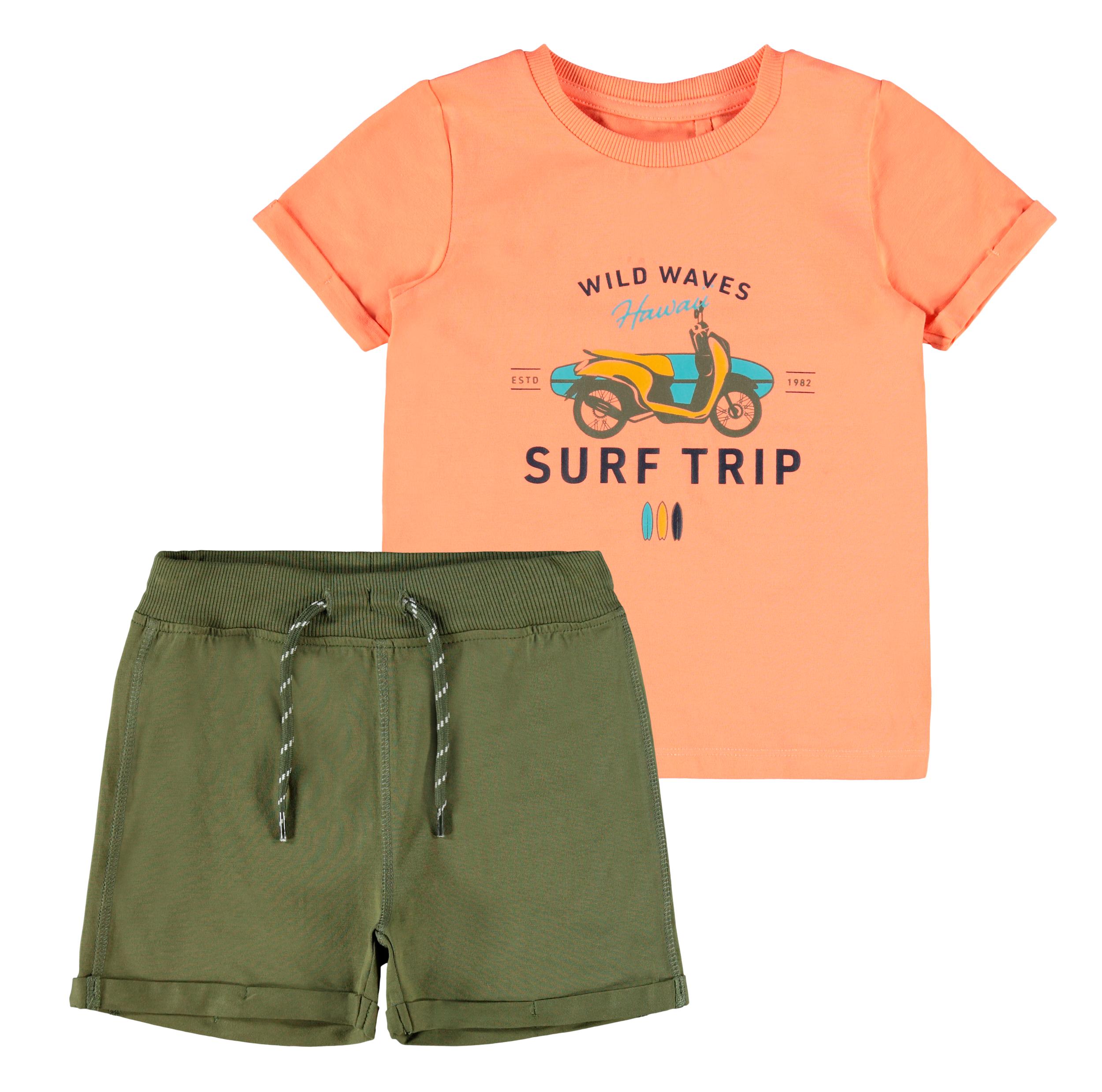 Jarl shorts og t-skjorte sett Oransje - undefined - 1