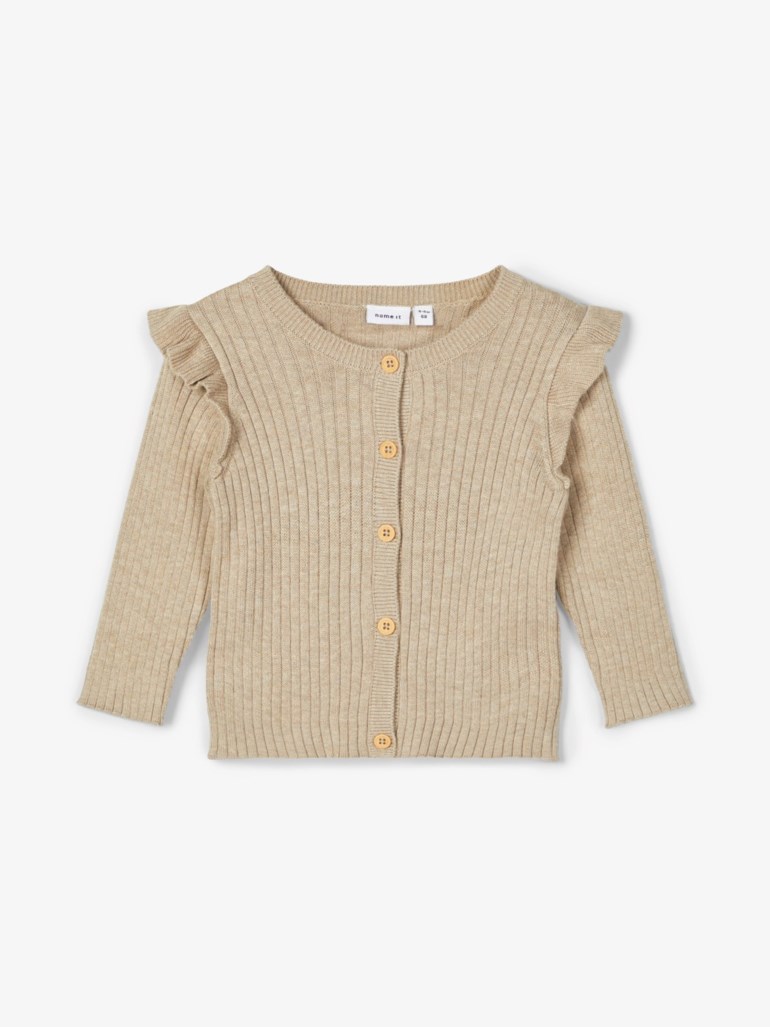 Tarib langermet strikket cardigan. Grønn - undefined - 1