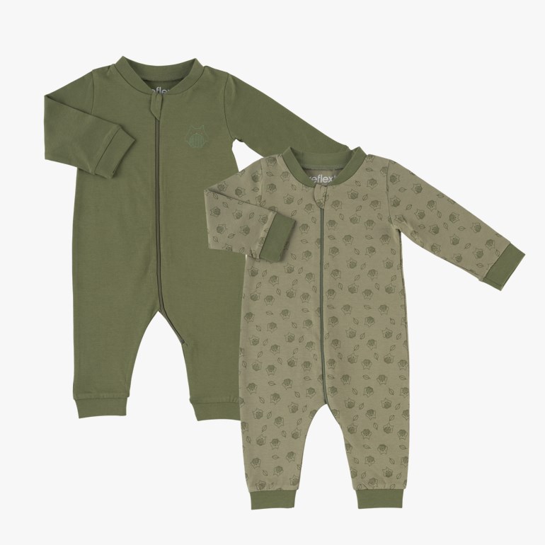 2 pk pysjamas, green Grønn - undefined - 1