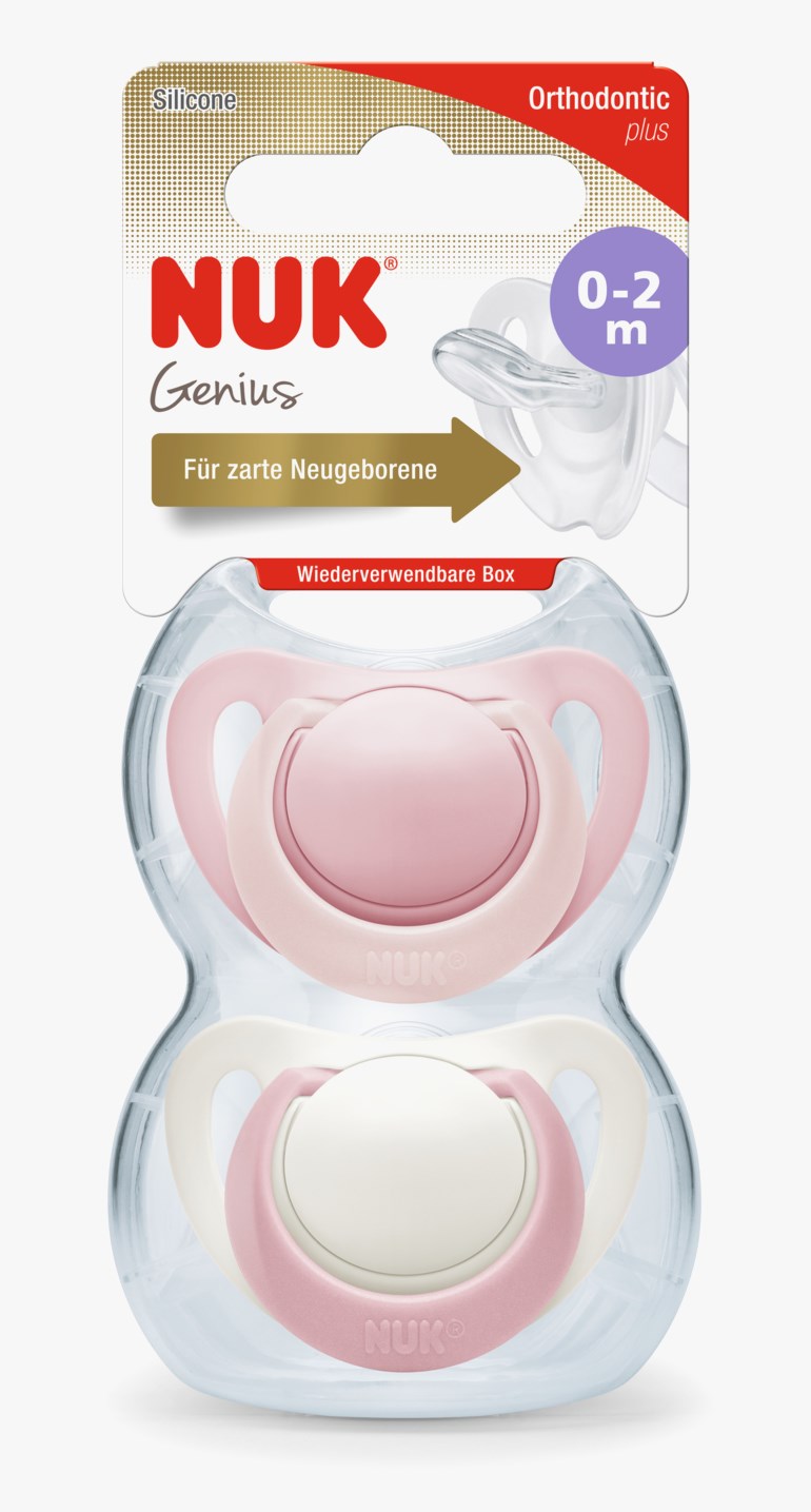 Genius silikonsmokk 2 pk, assorted Multiple - undefined - 1