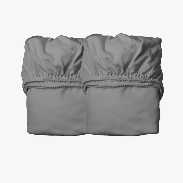 Laken til Classic babyseng 2 pk, coolgrey Grå - undefined - 1