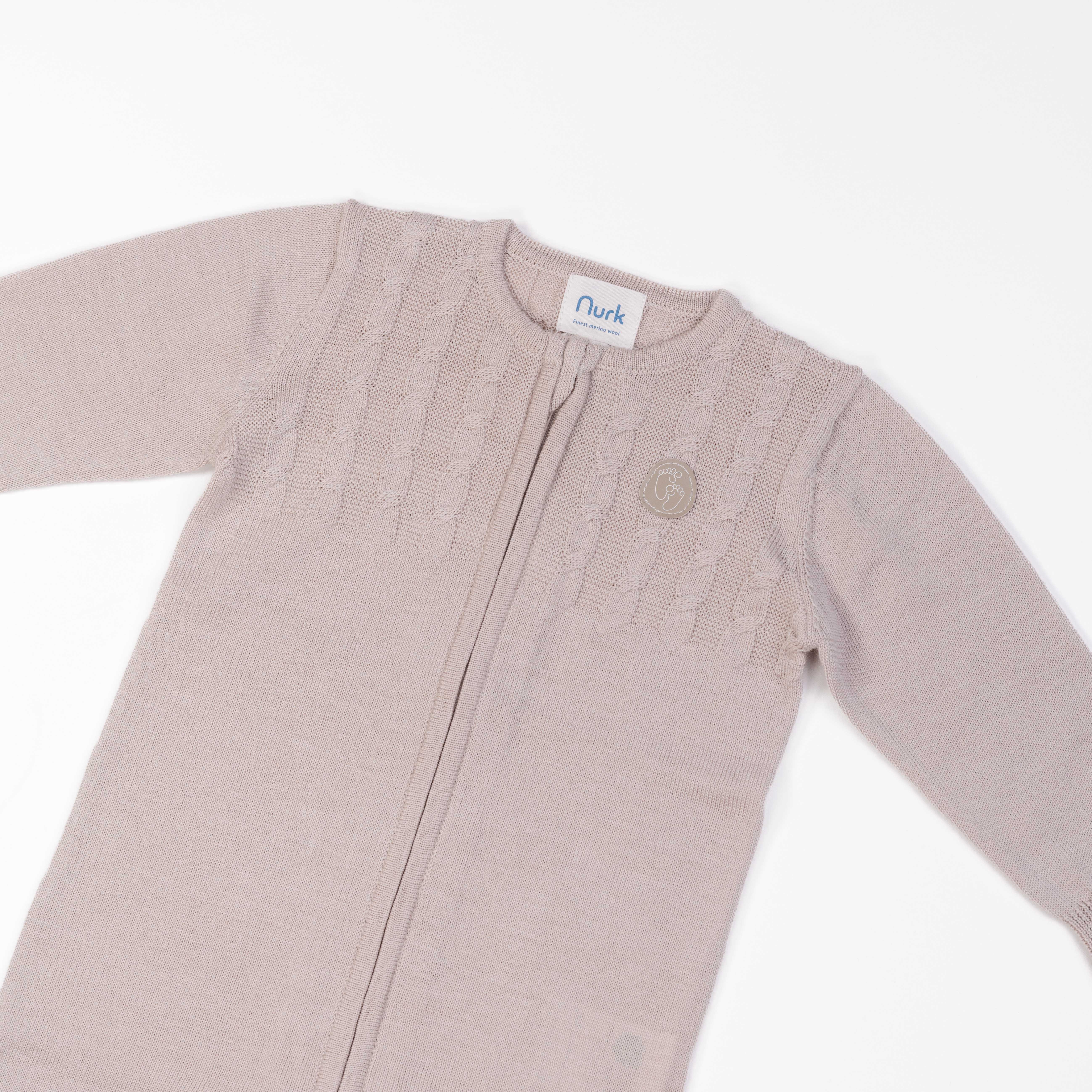 Heldress ull/silke, sand