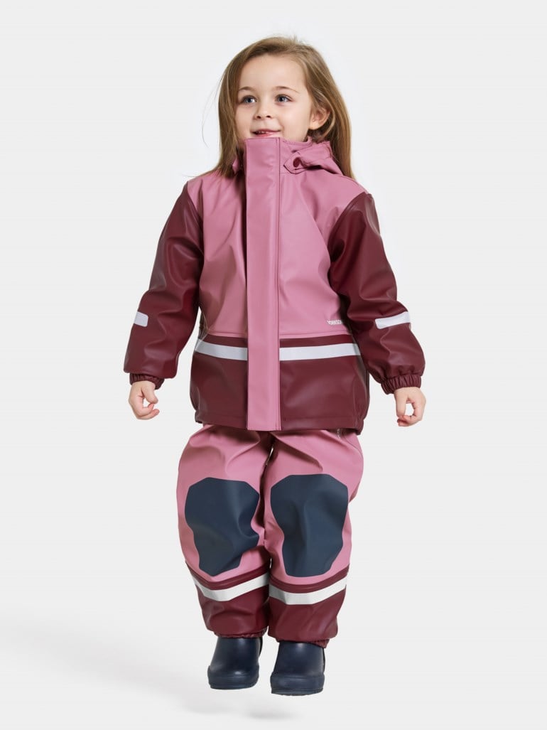 Didriksons Boardman regnsett – fôret og værbeskyttende Rosa - 11043265-Heather Pi-90 cm - 1