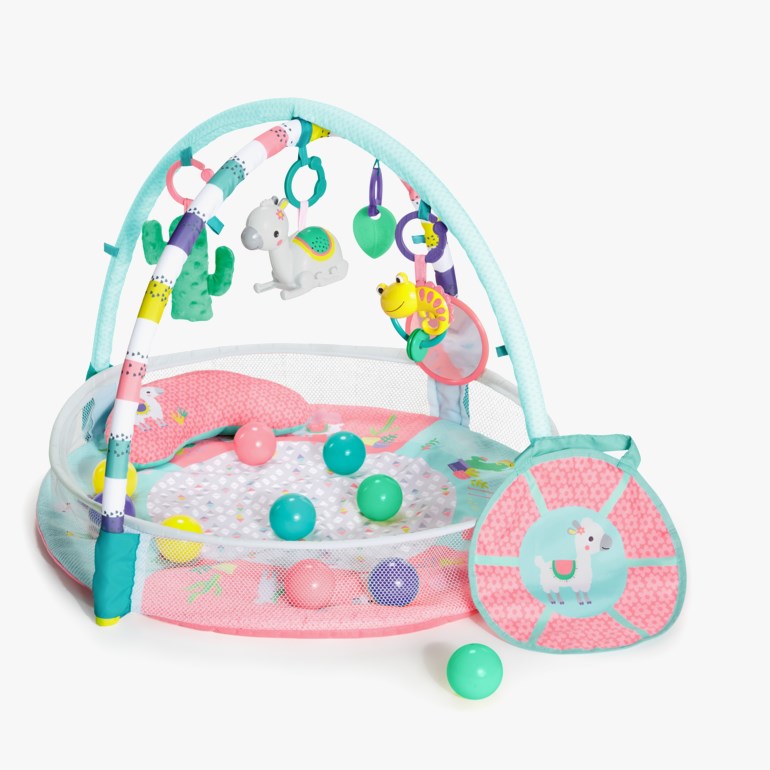 4-in-1 Rounds of Fun babygym/ballbinge Rosa - undefined - 1
