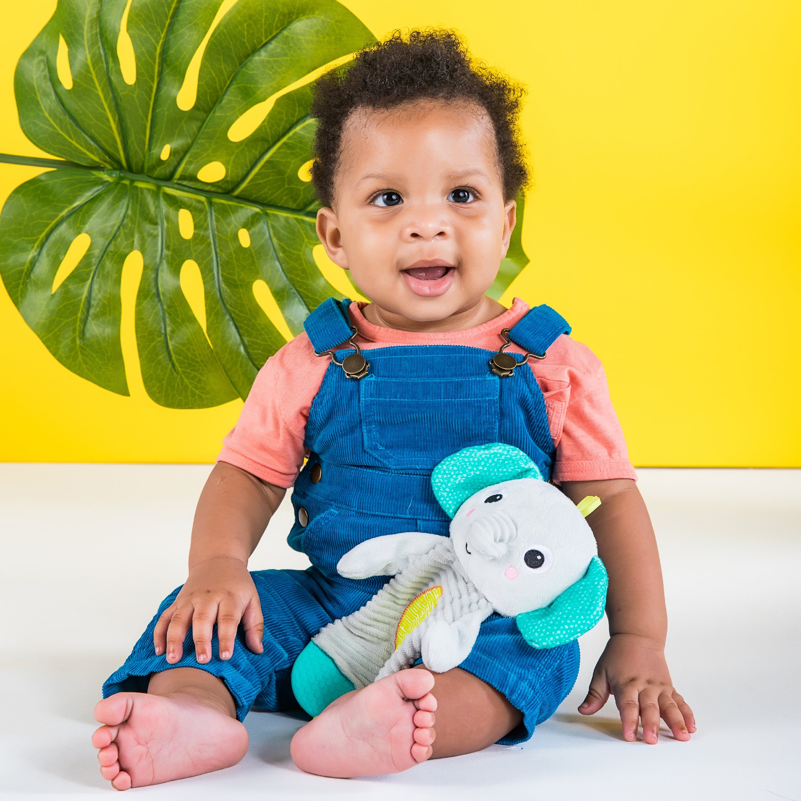 Snuggle 'n' teethe myk biteleke til baby, grey