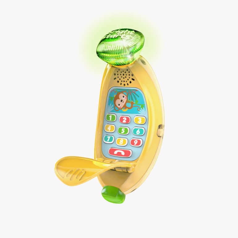 Bablin' banana telefon, yellow Gul - undefined - 1