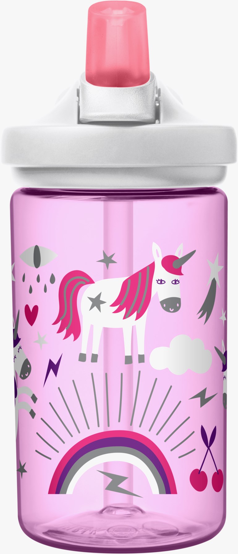 Eddy+ drikkeflaske 400 ml, pink, unicorn Rosa - undefined - 1