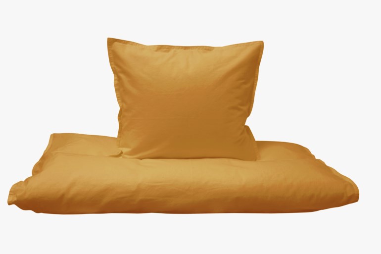 Cozy sengesett, mustard Gul - 11010410-mustard-80x100cm - 1