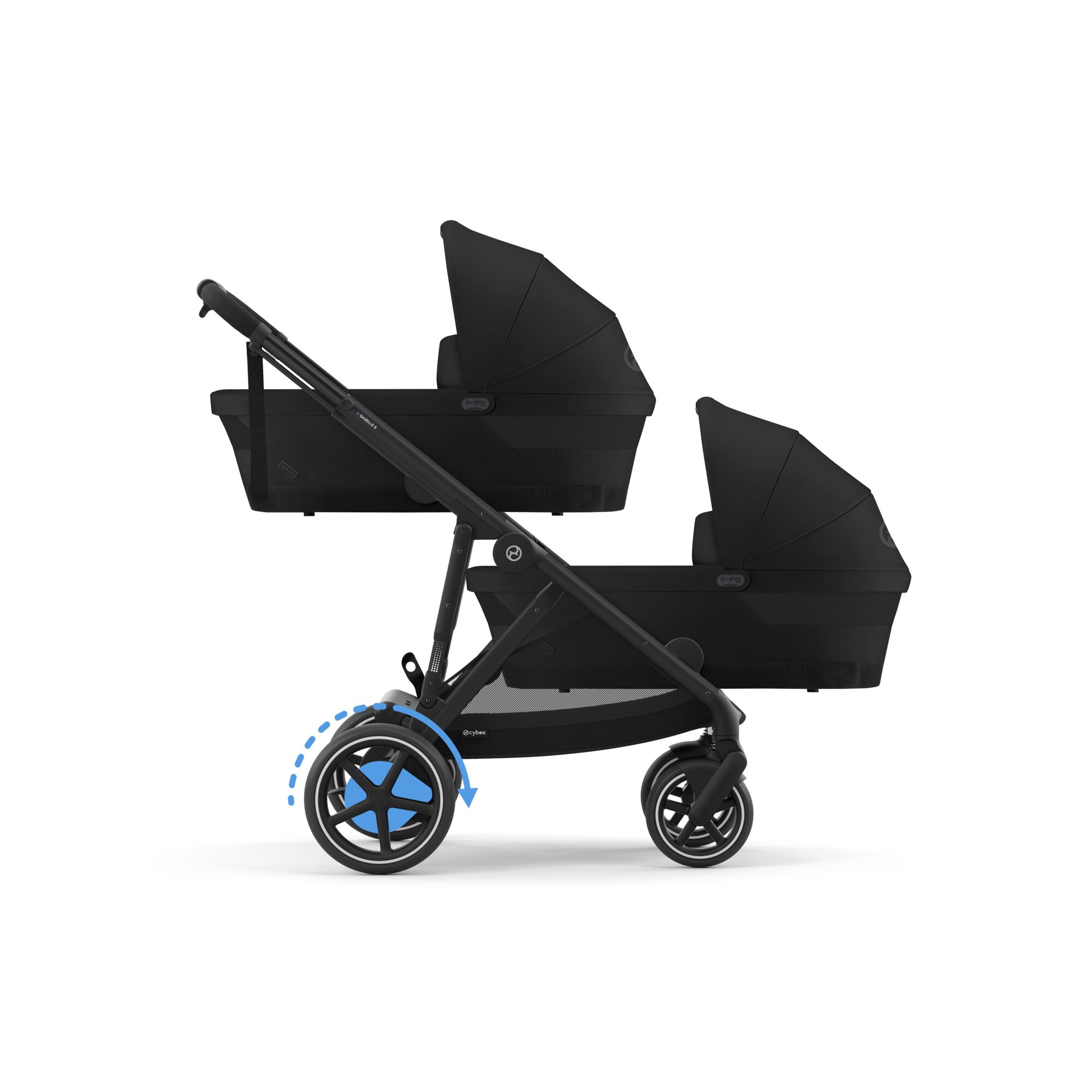 e-Gazelle S Gold Line barnevogn – elektrisk
