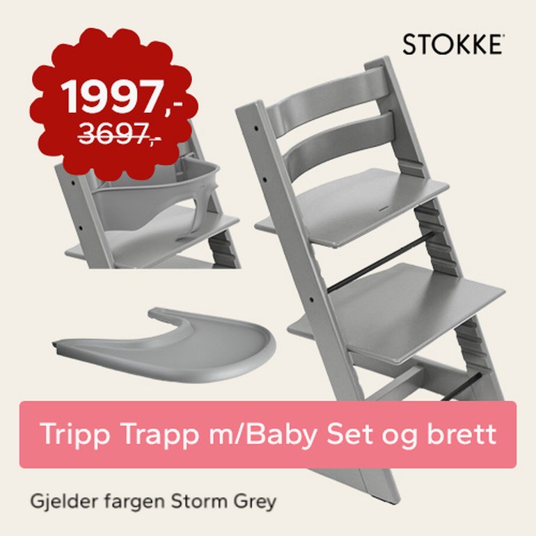 Tripp Trapp barnestol med baby set og spisebrett null - undefined - 1
