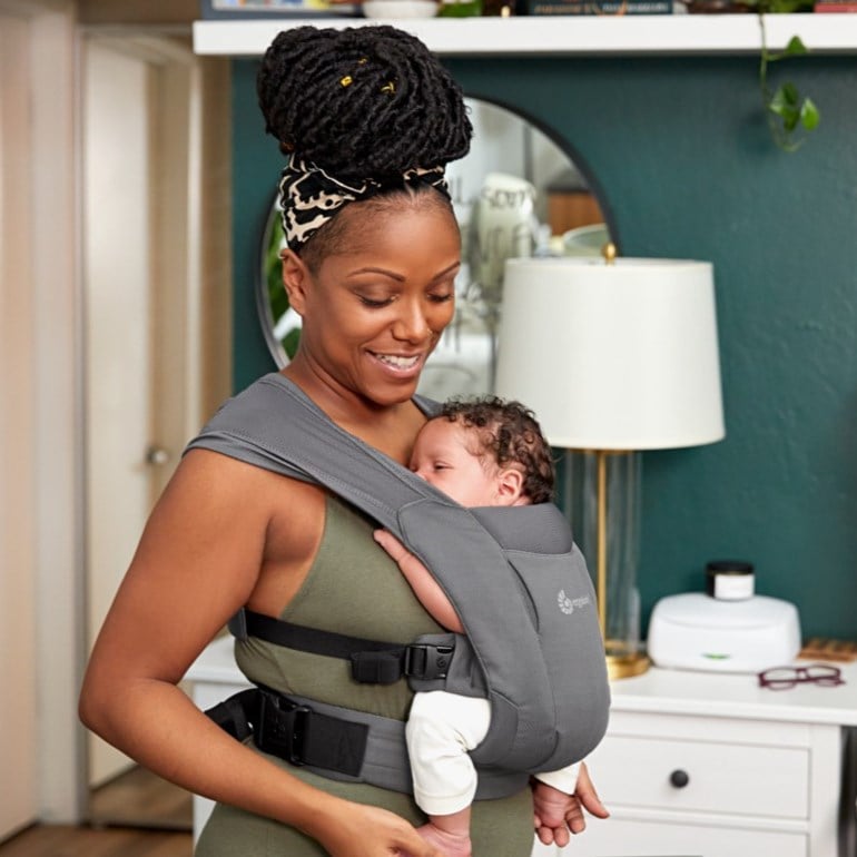 Embrace Soft Air Mesh bæresele Sort - 11035036-WashedBlac-0mth - 1