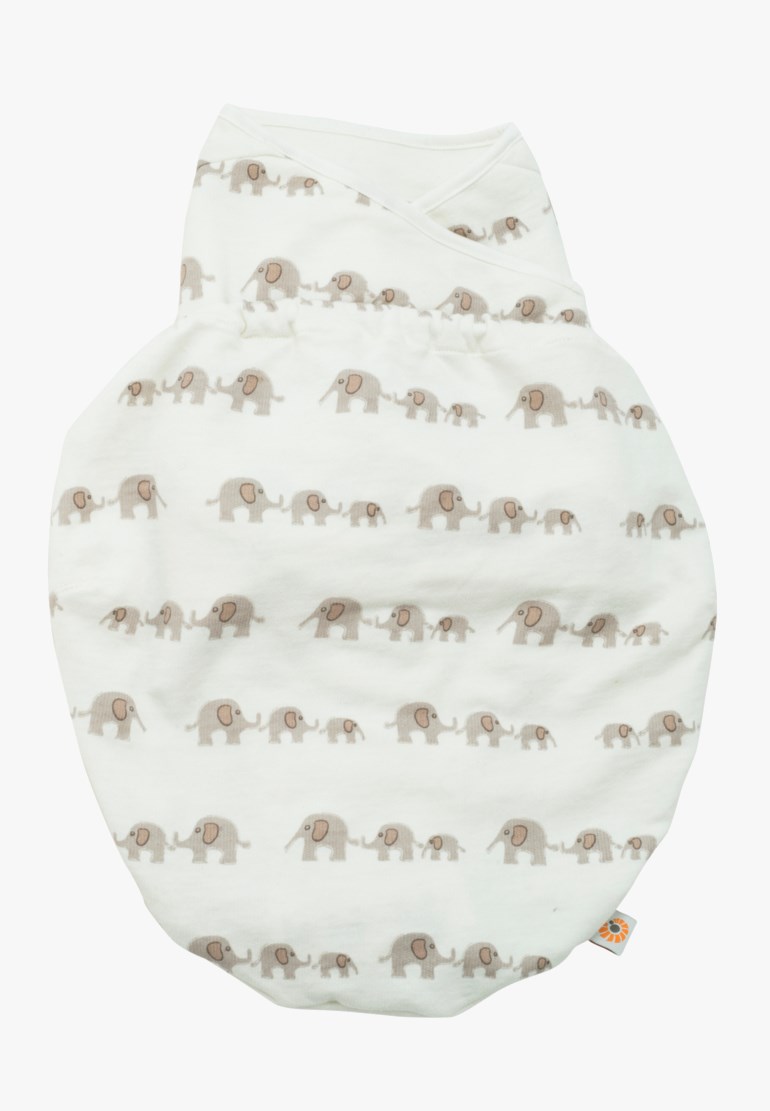 Swaddler svøpepose, white, elephant Hvit - undefined - 1