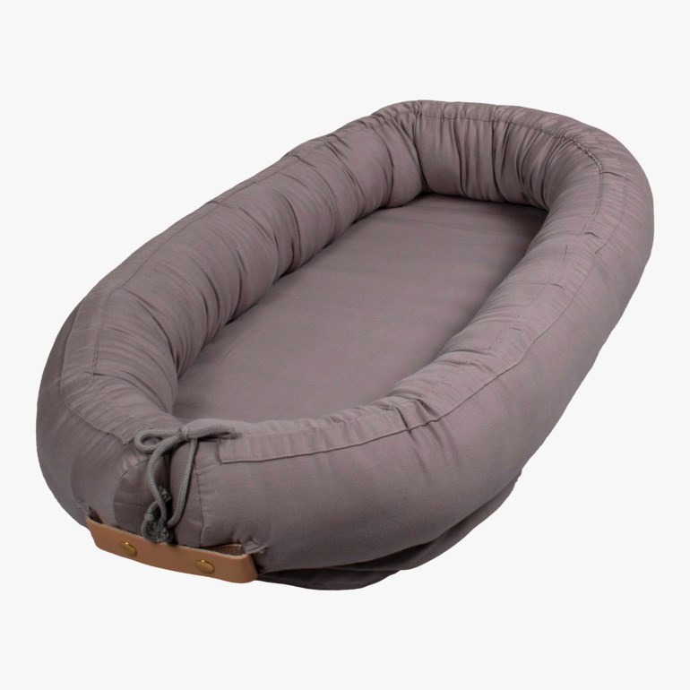 Premium kapok babynest, grey Grå - undefined - 1