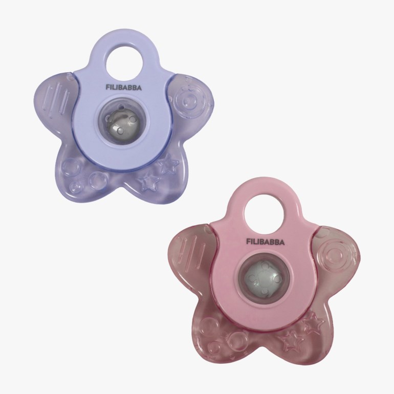 Kjølende biteleke 2 pk, rose Rosa - 11013320-rose-3mth - 1