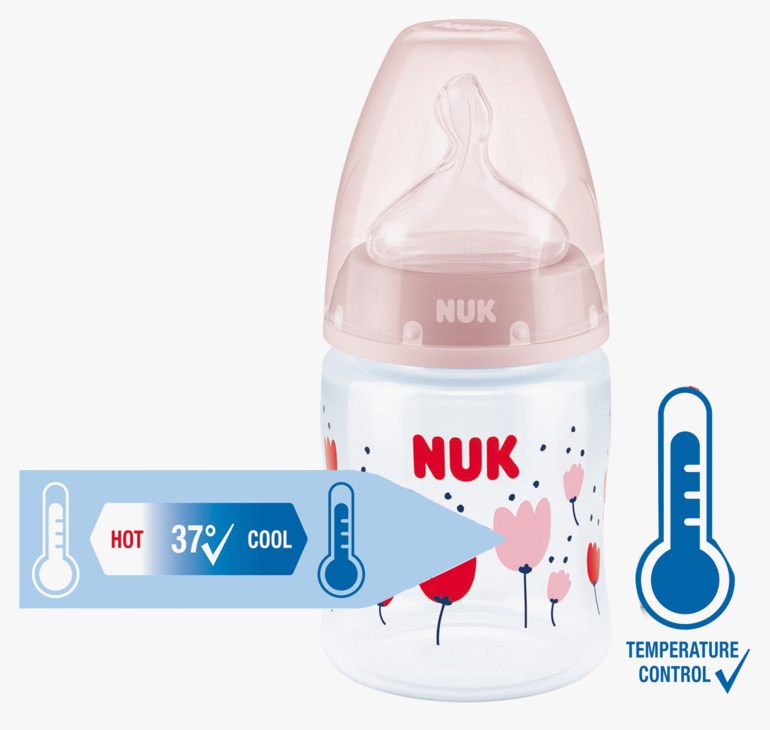First Choice+ temperature control tåteflaske, pink Rosa - undefined - 1