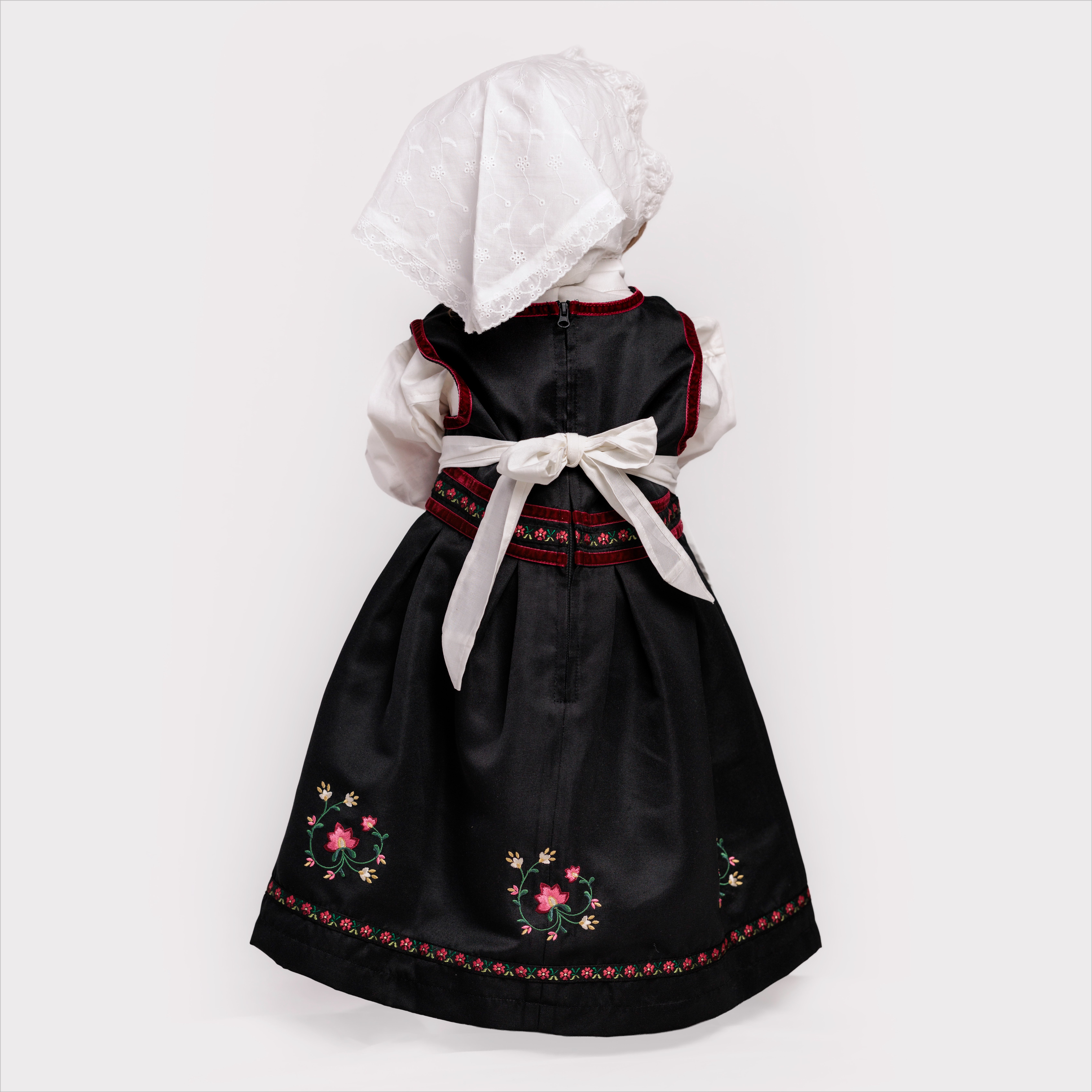 Hardanger festdrakt liten jente, black