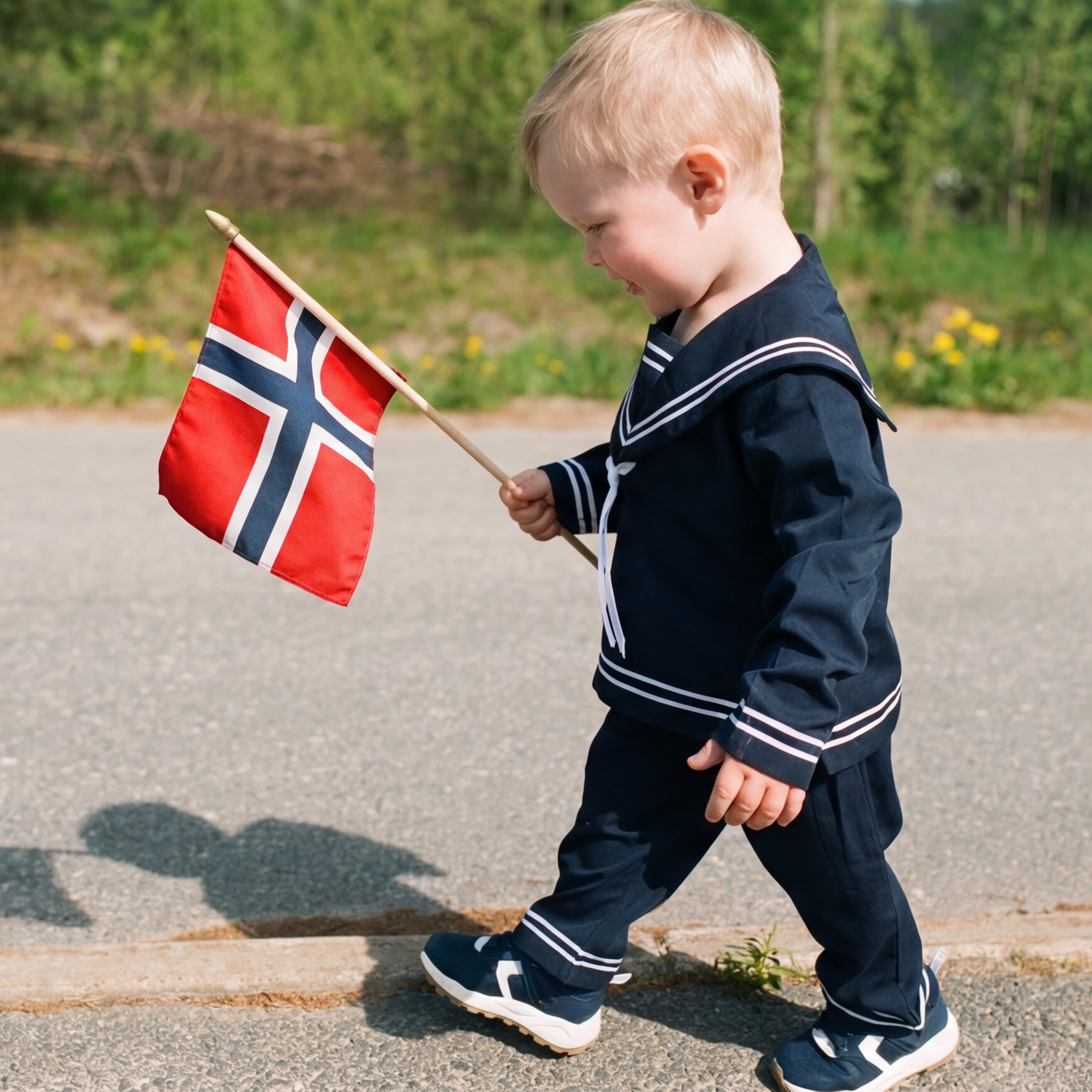 Bryggen matrosdress, navy