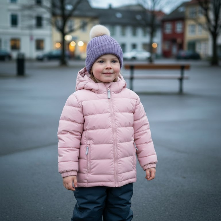 Hafjell dunjakke Rosa - 11040659-Dusty rose-98 cm - 1