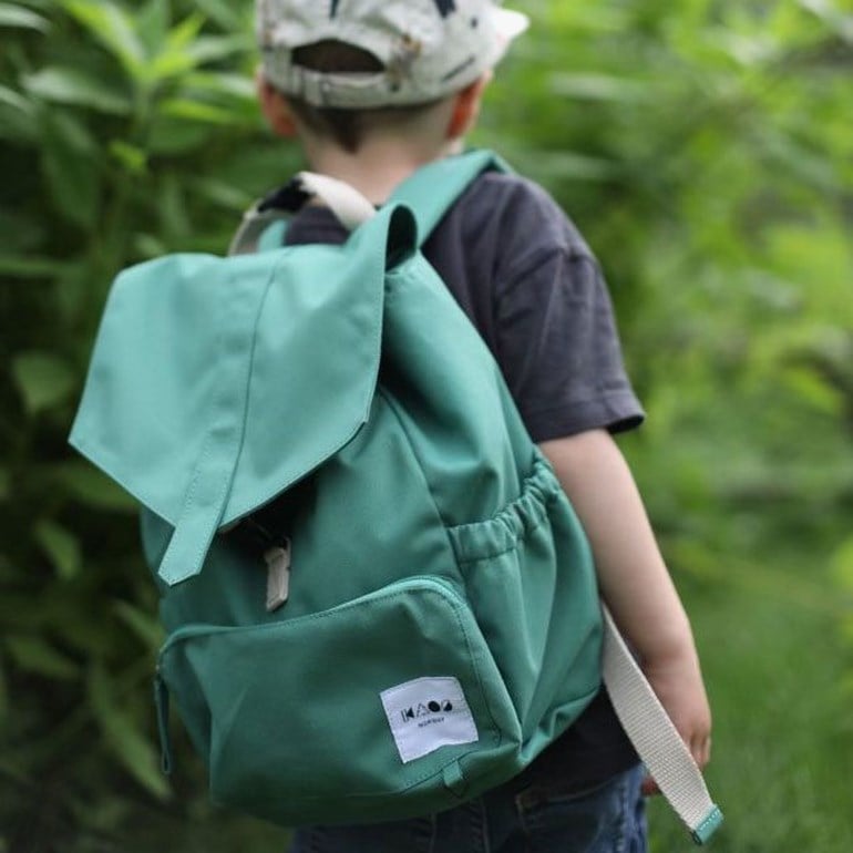 Mini-Ransel barnehagesekk Grønn - 11026871-GrassGreen-27x23x12cm - 1