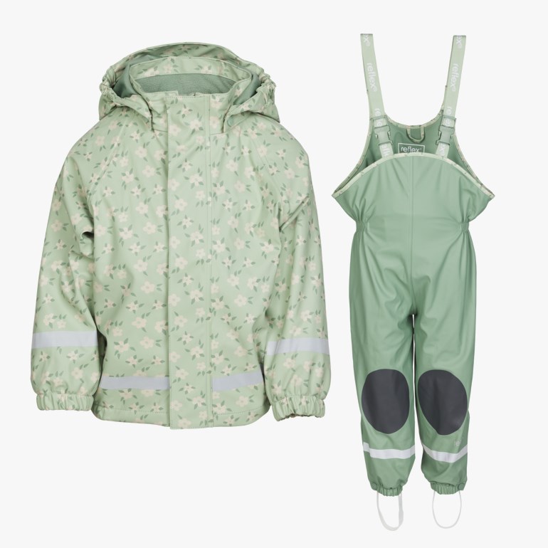 Kongsfjord foret vinter regnsett, greenfog Grønn - 11032174-Green fog-92cm - 1