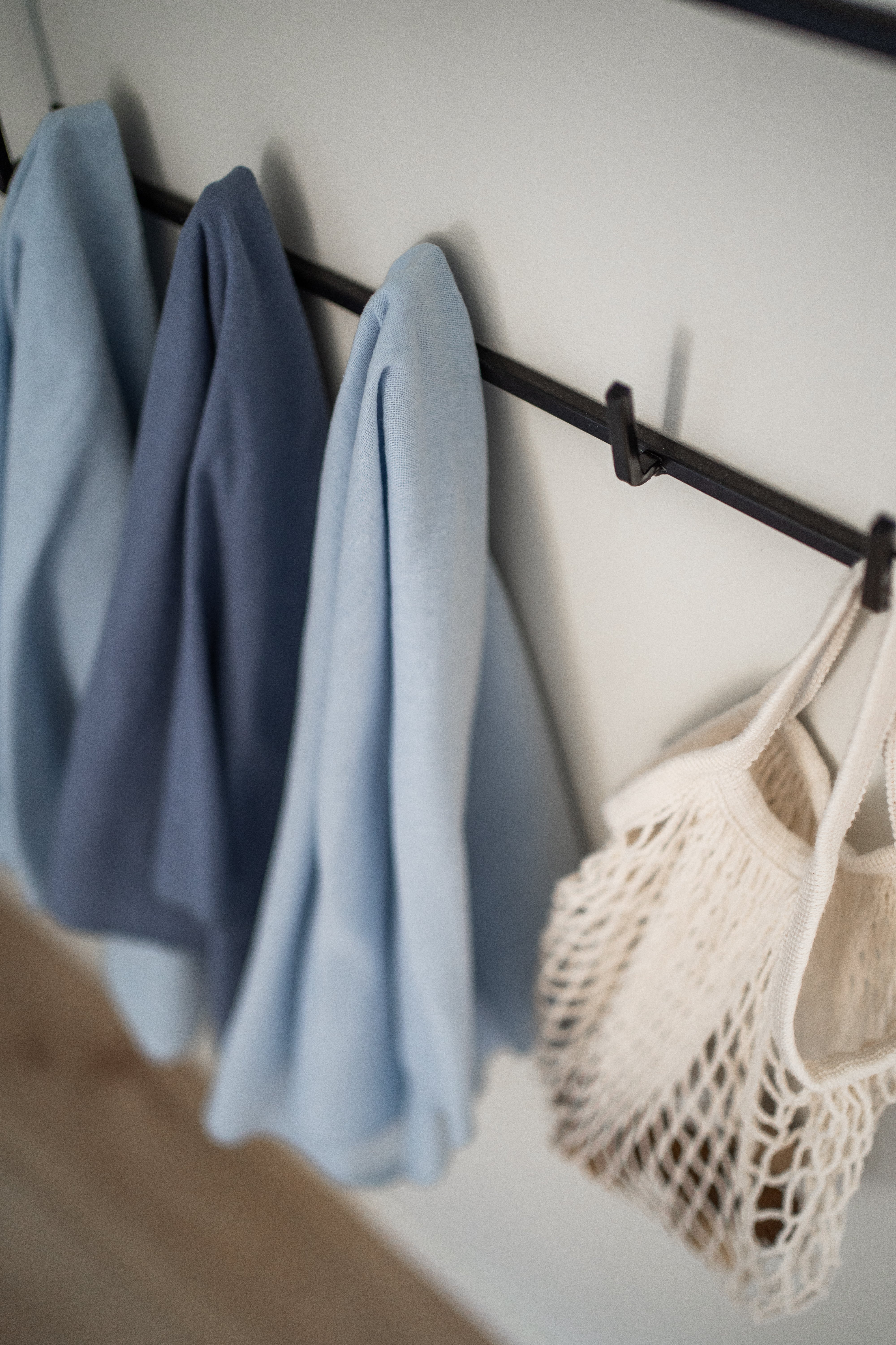 Mie gassklut i flanell, blue