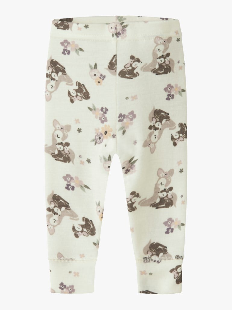 Name It Nbfwillit leggings i merinoull Hvit - 11052053-SnowWhite-50 cm - 1