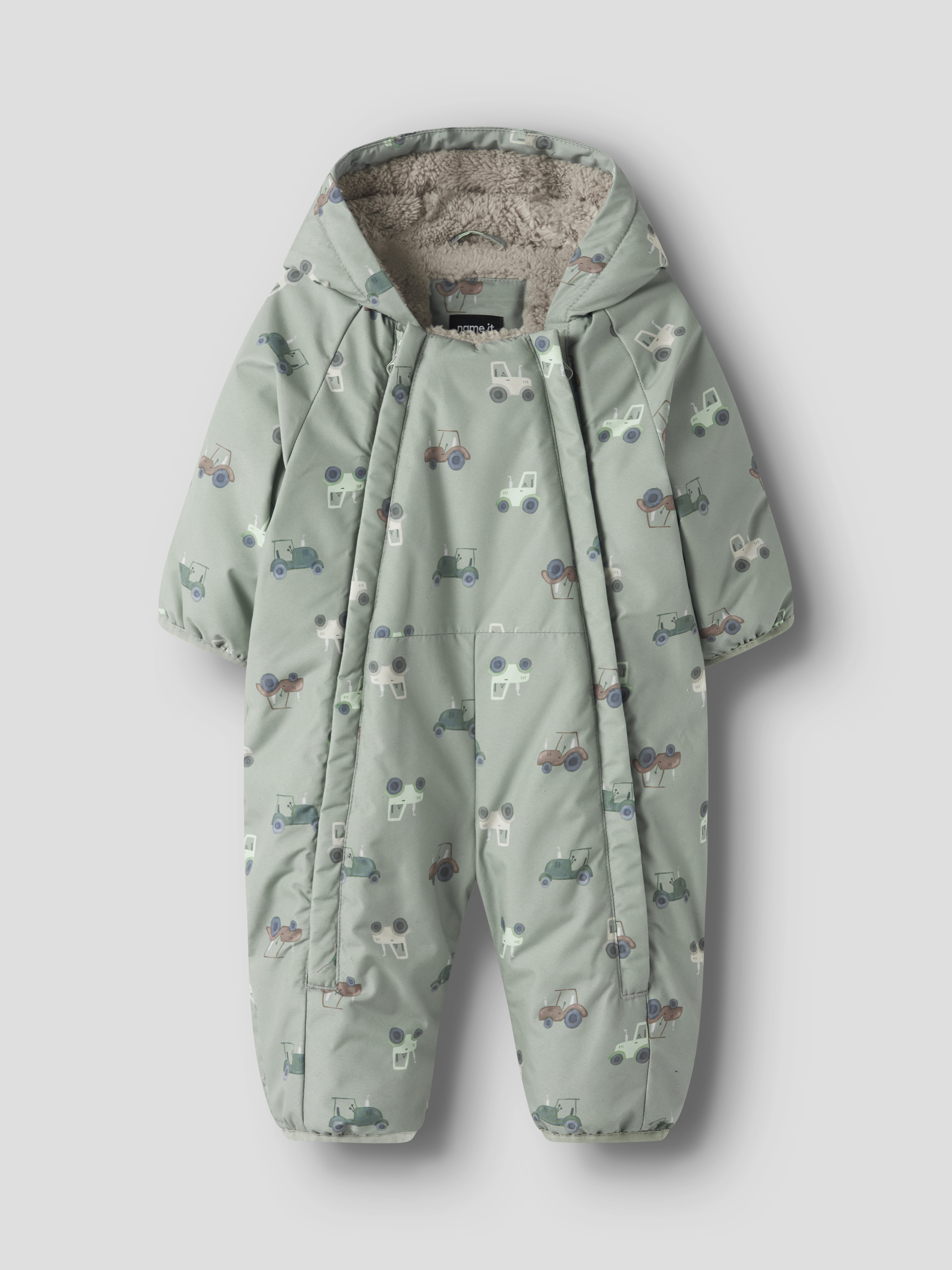 Name It Snow05 parkdress, iceberggreen