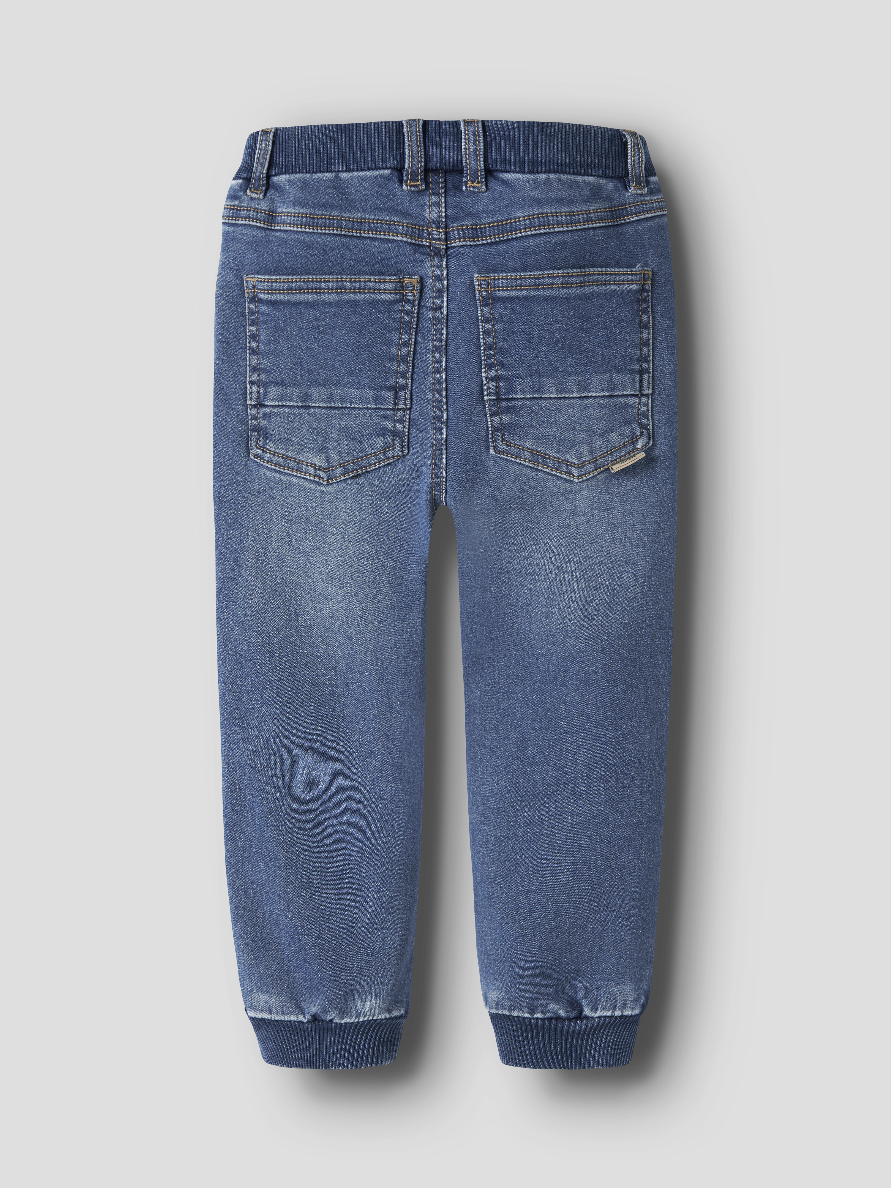 Name It Ben baggy jeans med fleeceinnside, mediumbluedenim