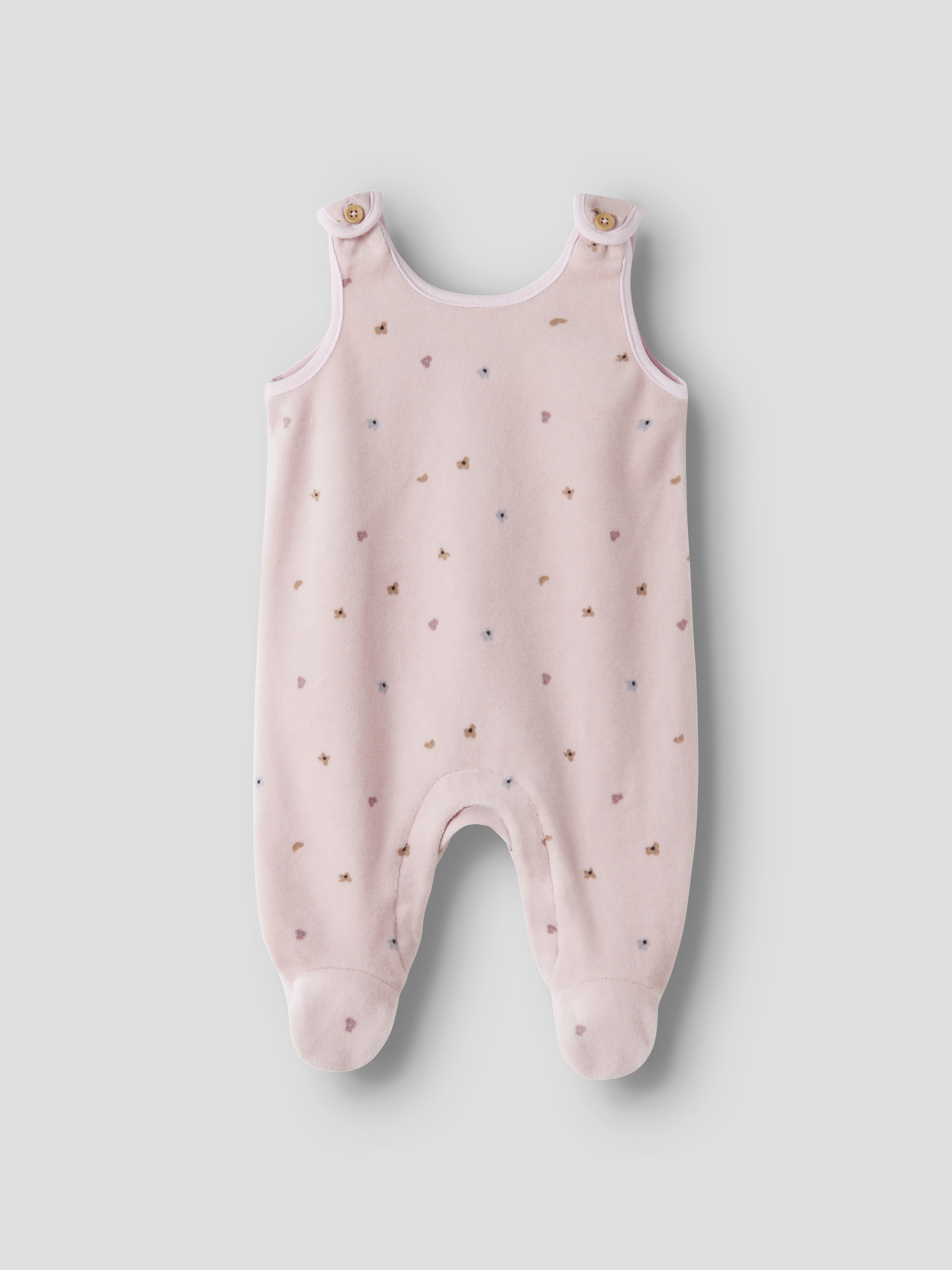 Name It Nabiaya velourheldress til baby, lotuspink