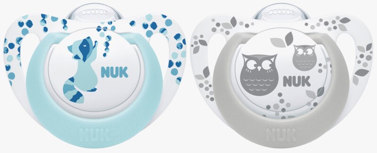 Genius Color silikonsmokk 2 pk Blå - undefined - 1