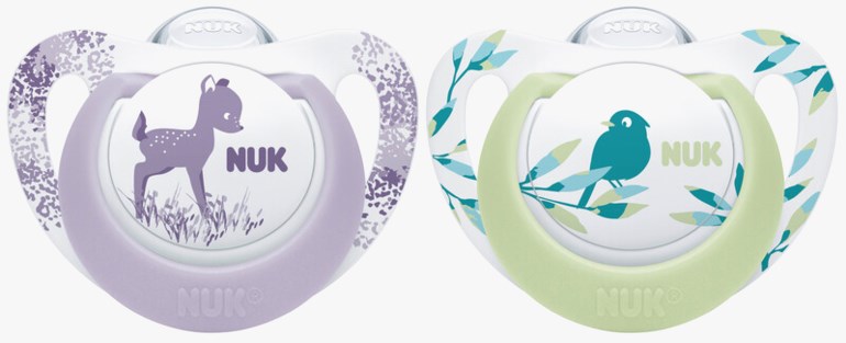 Genius Color silikonsmokk 2 pk Lilla - undefined - 1