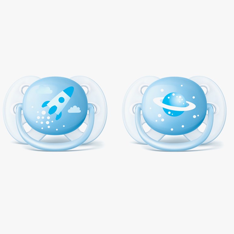 Ultrasoft smokk 2 pk Blå - undefined - 1