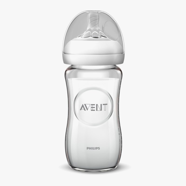 Natural glassflaske 240ml Transparent - undefined - 1