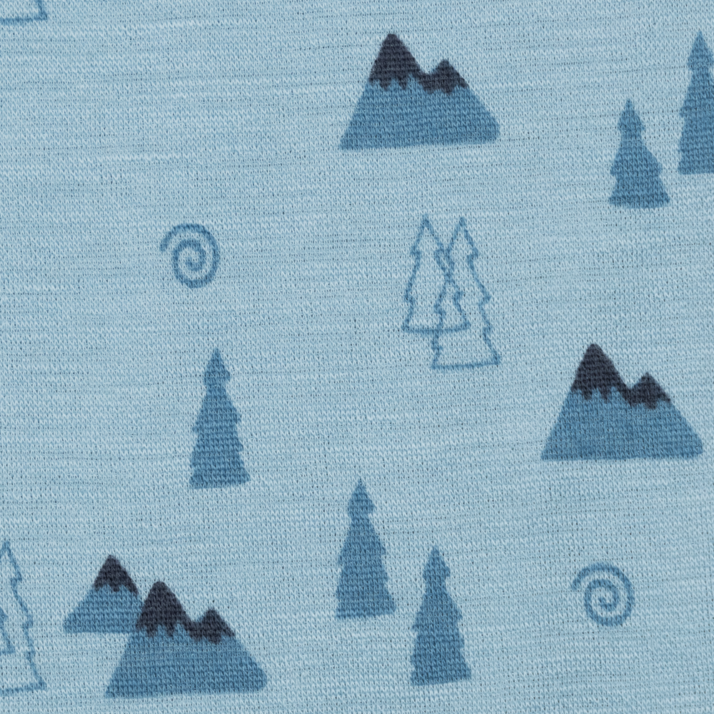 Bris merinoull/bambus babylongs, stoneblue