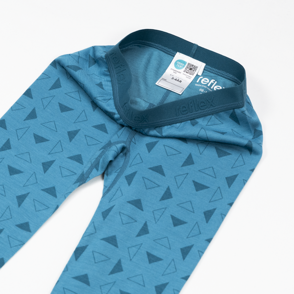 Bris longs i merinoull og bambusviskose, nordicblue