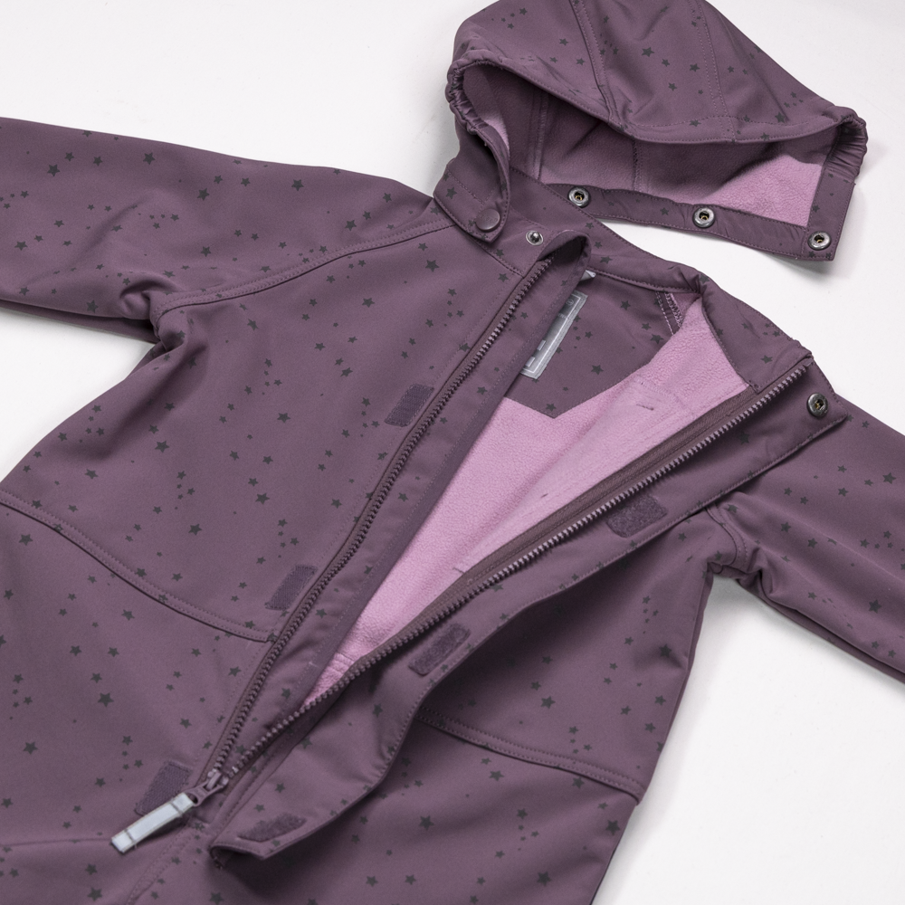 Fauske softshelldress, berryplum