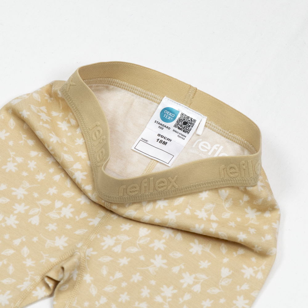 Bris merinoull/bambus babylongs, softbeige