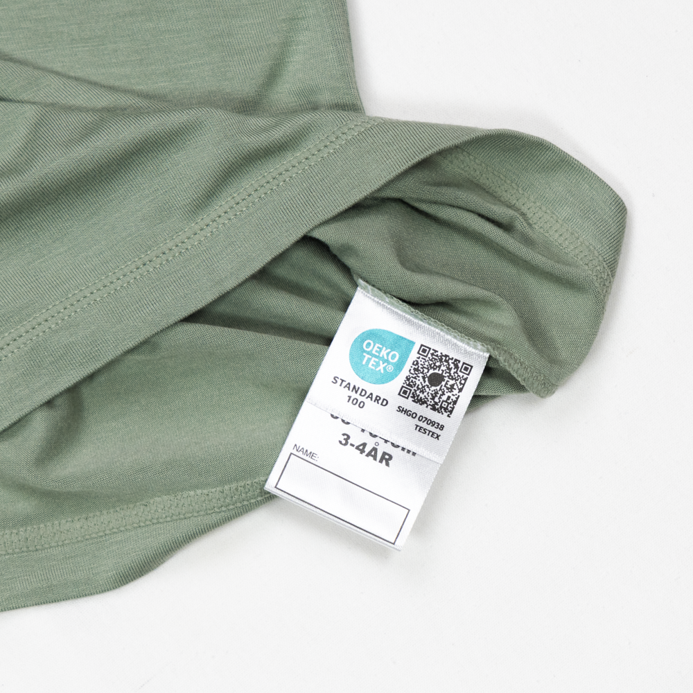 Linne bambus trøye, olivegreen