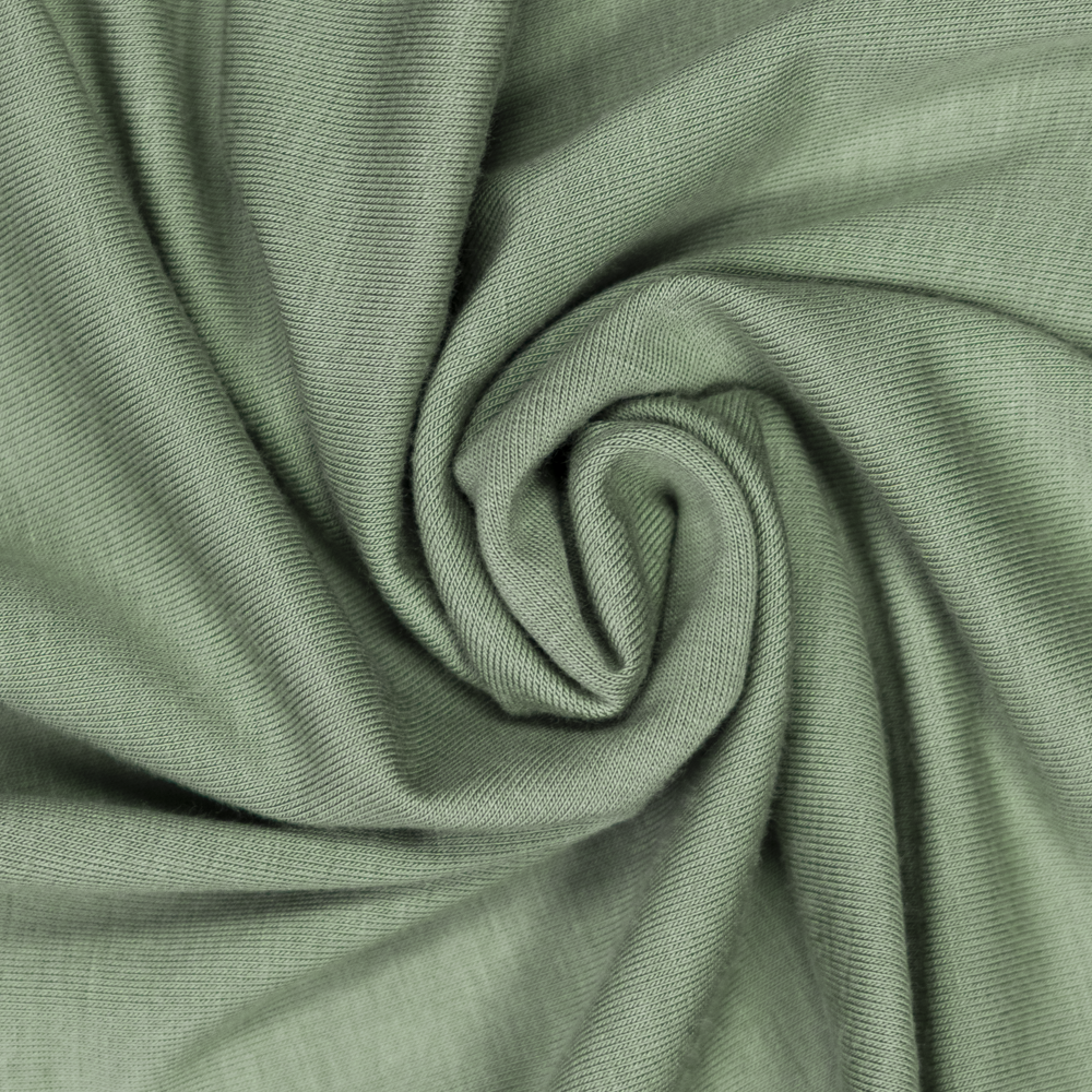 Linne bambus trøye, olivegreen