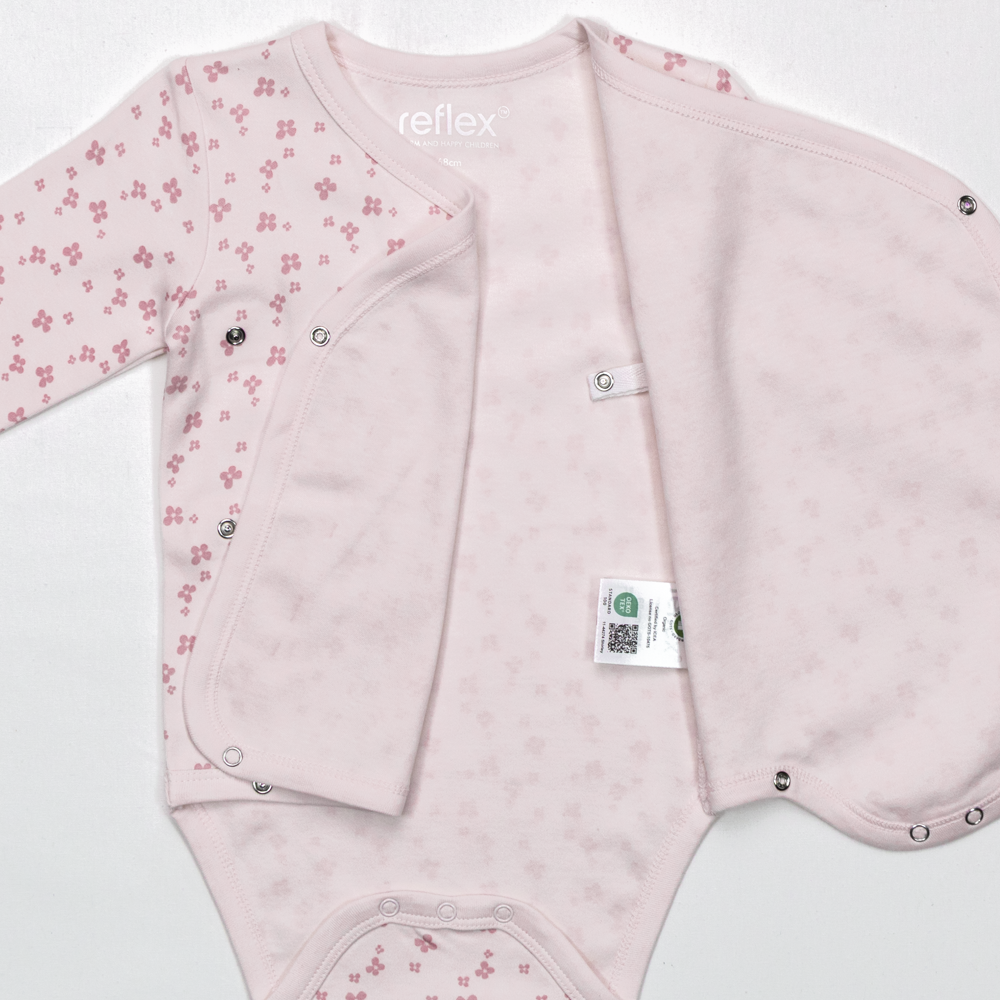 Lille trille omslagsbody, glowpink