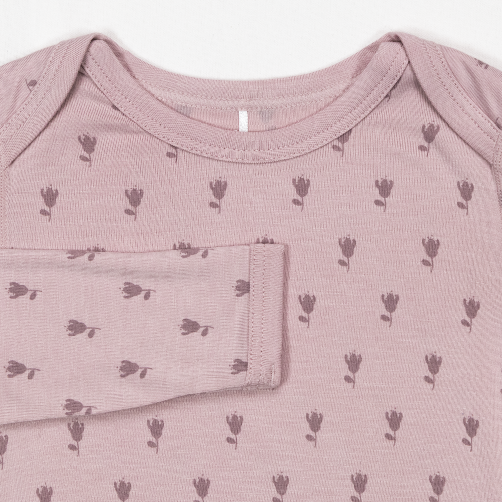 Linne bambus body, blush