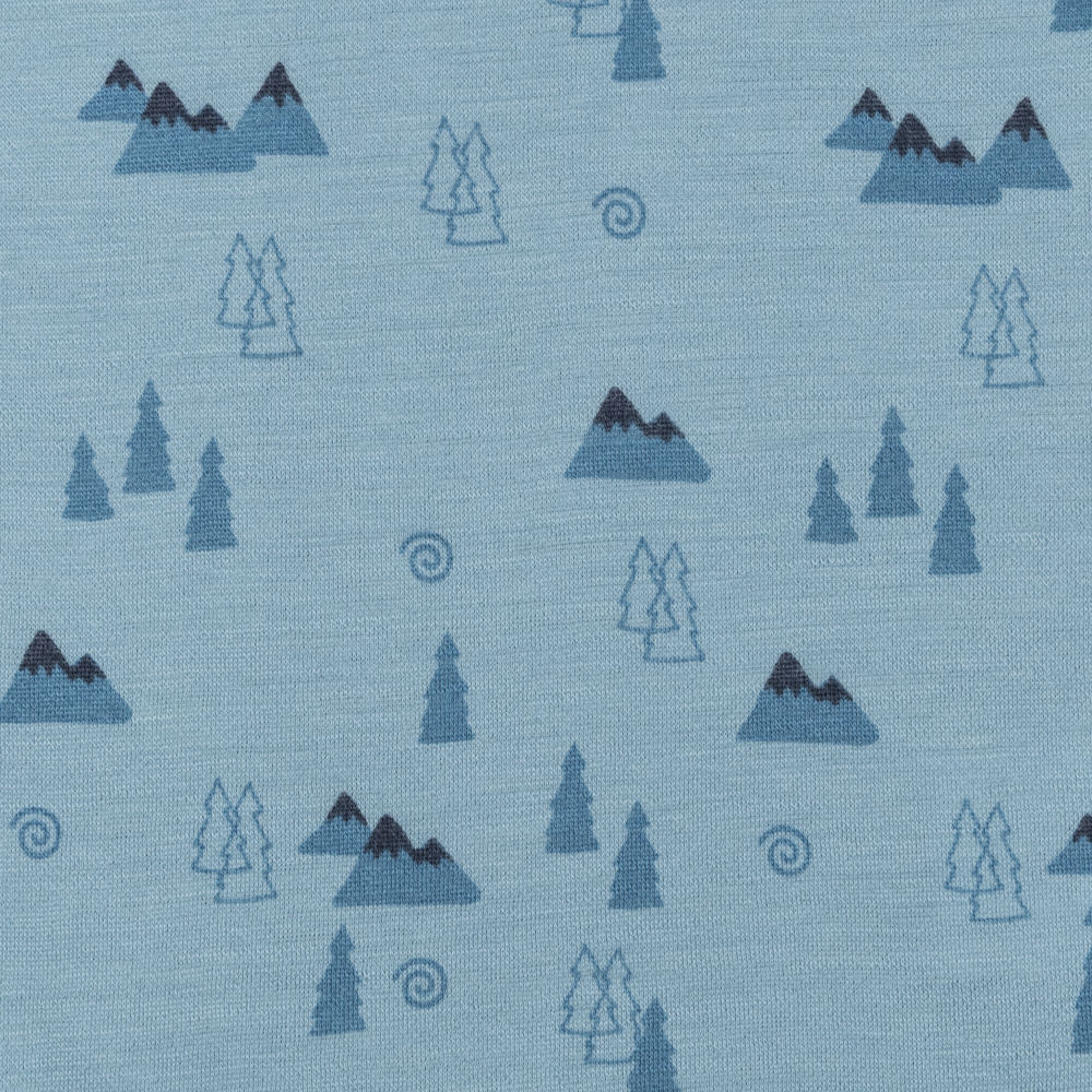 Bris merinoull/bambus body, stoneblue