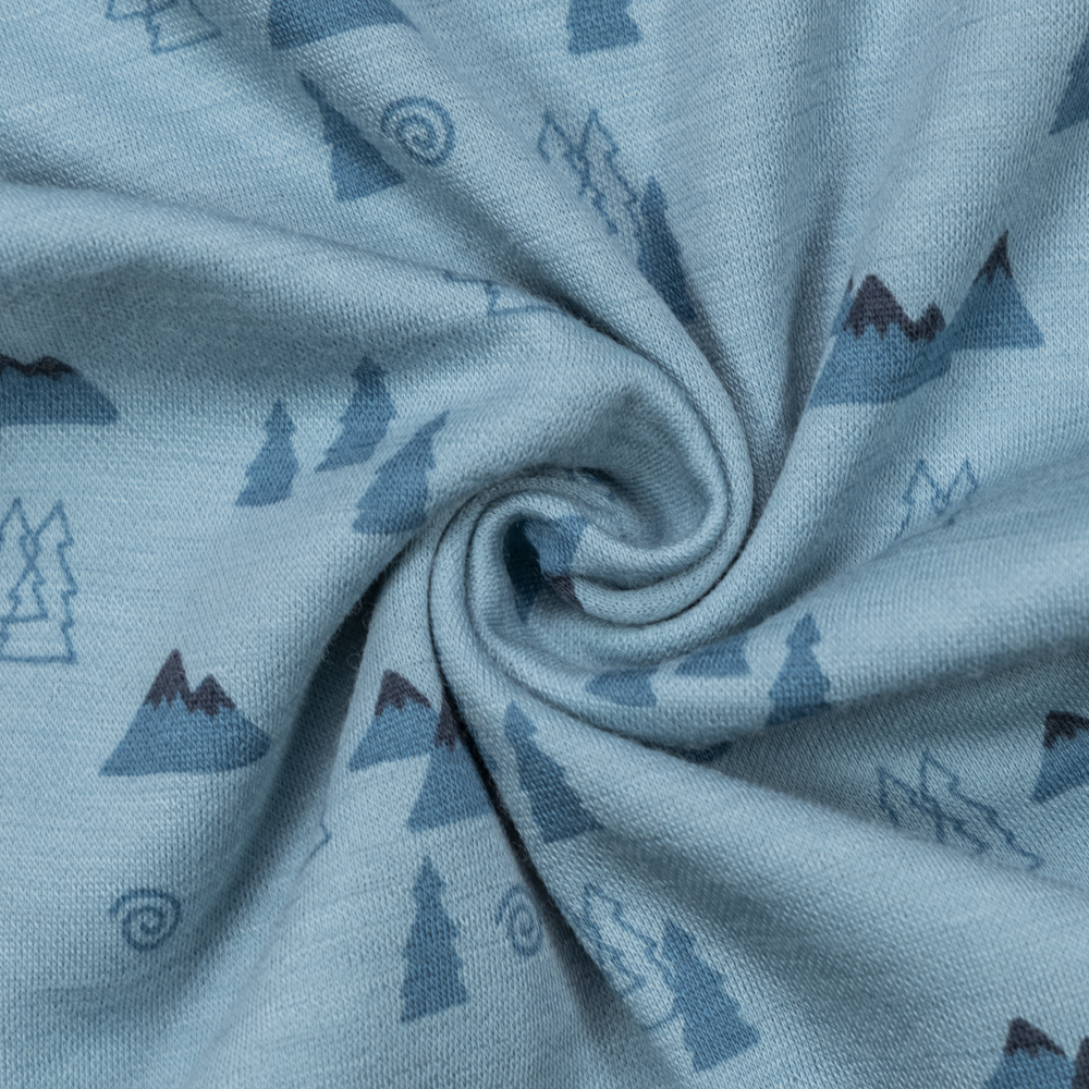 Bris merinoull/bambus body, stoneblue