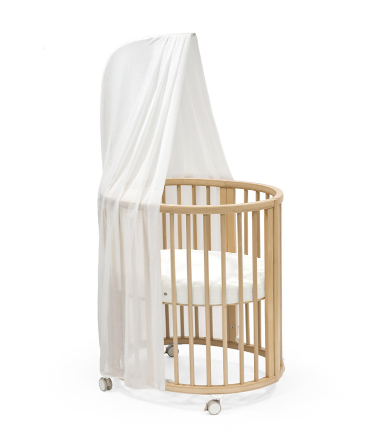 Stokke Sleepi V3 Mini barneseng – fra nyfødt, utvidbar, natural