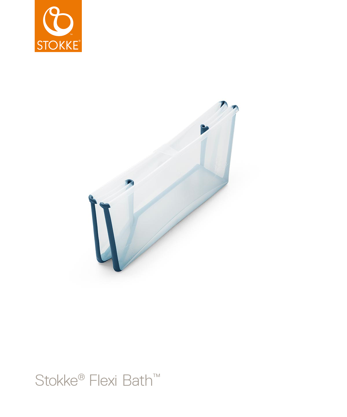 Stokke® Flexi Bath® babybadekar, transparentblue